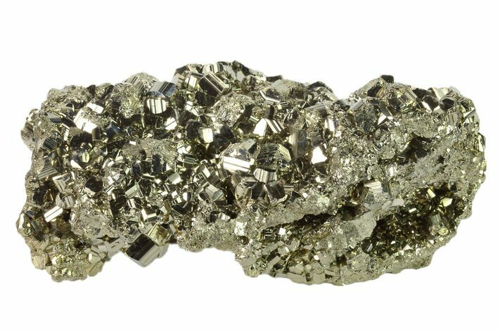 Gleaming Pyrite Crystal Cluster - Peru #136177